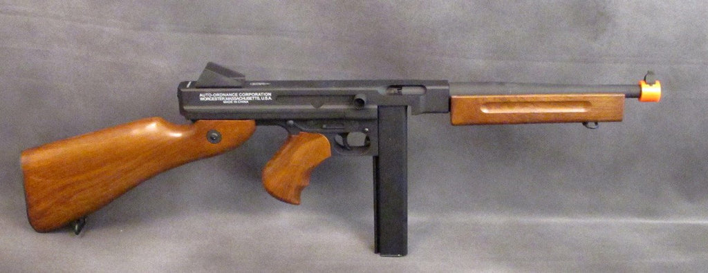 Airsoft Thompson M1A1 AEG: U.S. WW2 SMG w/ Stick Magazine New Made Items