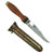 U.S. WWII MK 5 Deep Sea Diving Knife with Brass Scabbard and Belt New Made Items