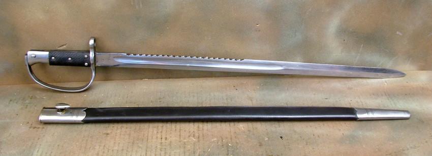 British P-1879 Martini-Henry Artillery Sawback Bayonet New Made Items