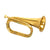 Military Brass Bugle - Knocked Around Closeout Special New Made Items