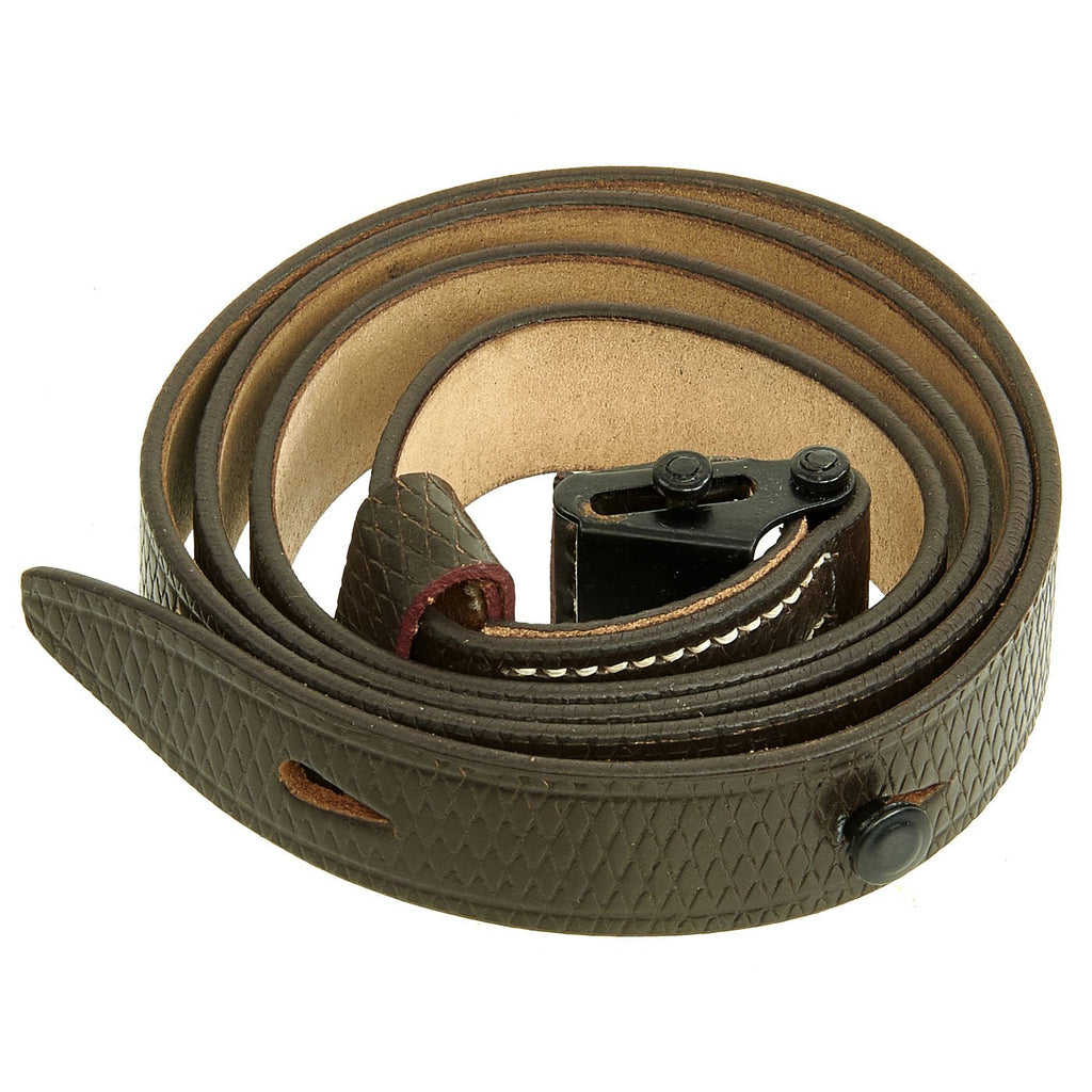 German WWII MP 40 SMG Brown Leather Sling New Made Items