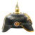 Imperial German Spiked Pickelhaube Helmet- Black Leather and Brass New Made Items