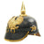 Imperial German Spiked Pickelhaube Helmet- Black Leather and Brass New Made Items