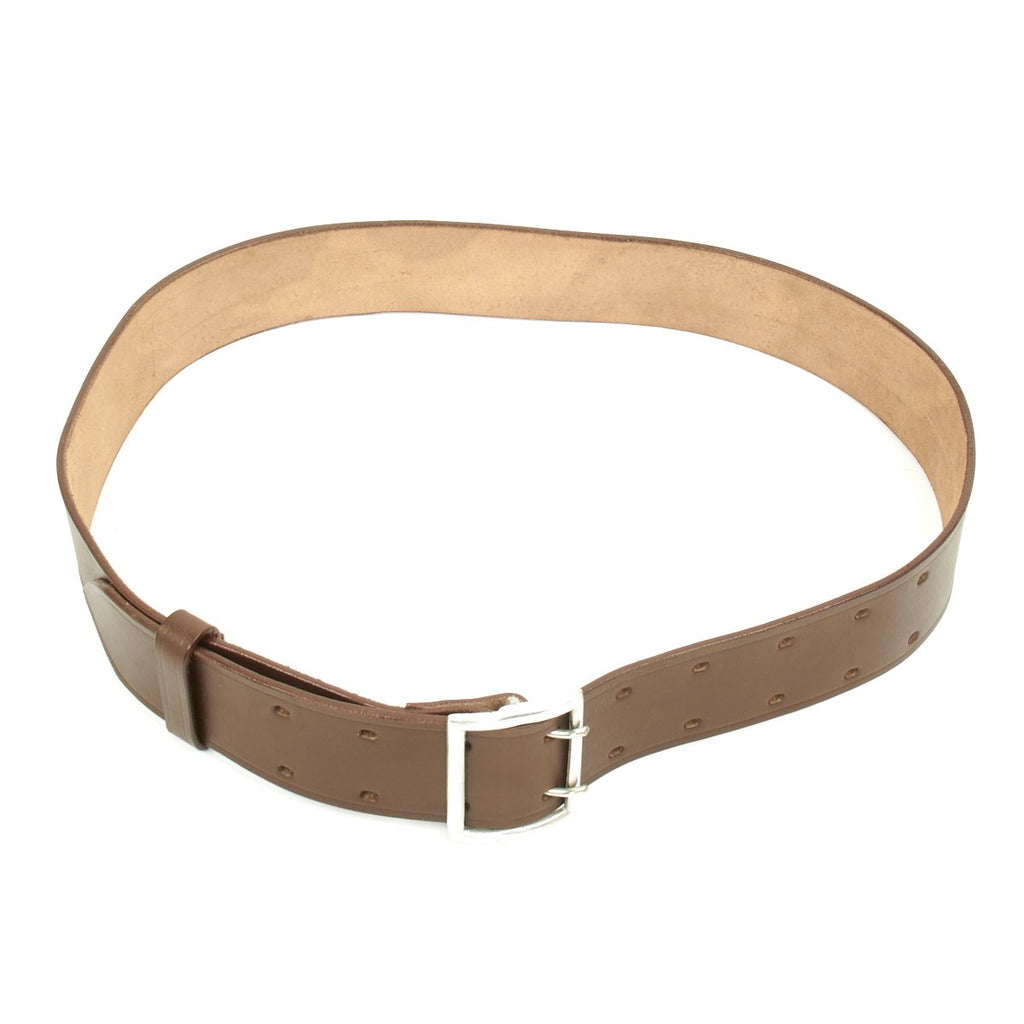 German WWII Brown Wehrmacht Officers Leather Belt with Claw Buckle New Made Items