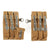 German WWII MP 40 Magazine Brown Jute and Leather Pouch Set - Maschinenpistole 40 New Made Items