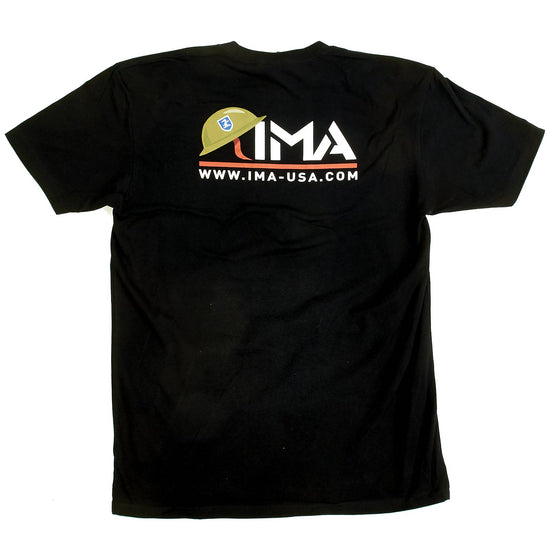IMA Classic Logo Black Cotton T-Shirt New Made Items