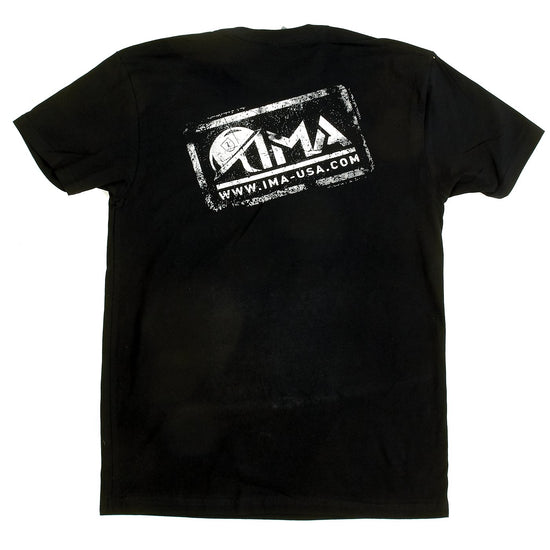IMA Stamp Logo Black Cotton T-Shirt New Made Items