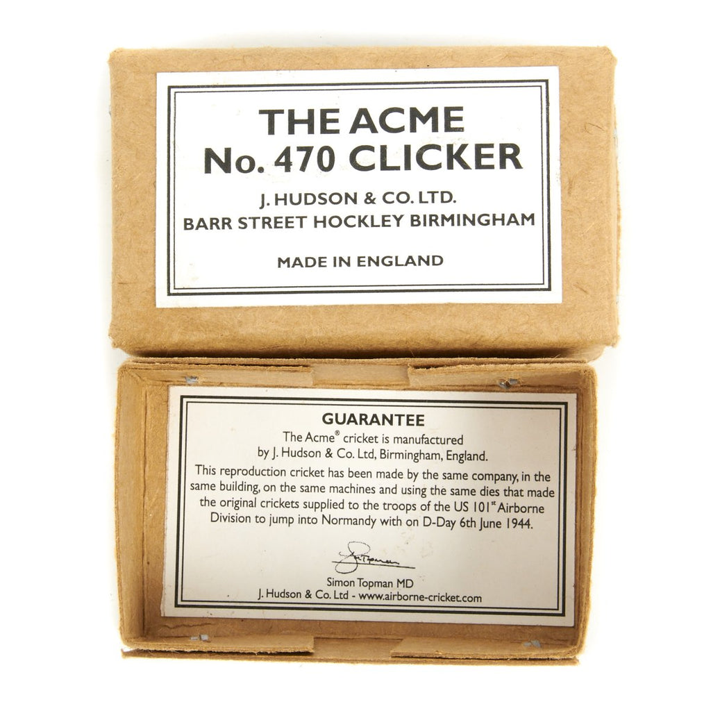 Wwii Clicker U.S. WWII D-Day Signaling Cricket Clicker Clacker - Collector Grade wi ...