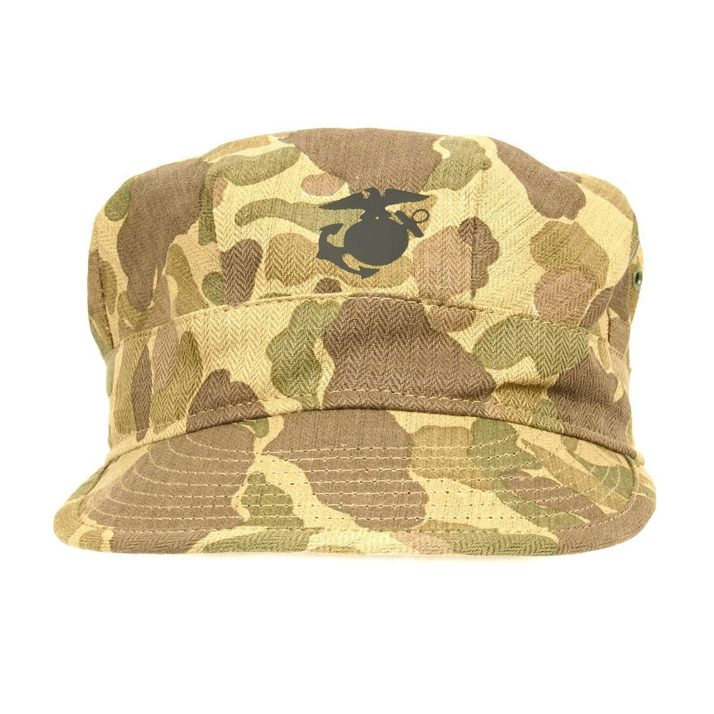 U.S. WWII USMC Jungle Camouflage HBT Fatigue Cap New Made Items