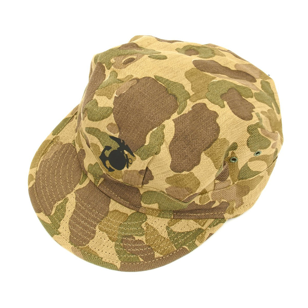 U.S. WWII USMC Jungle Camouflage HBT Fatigue Cap – International ...
