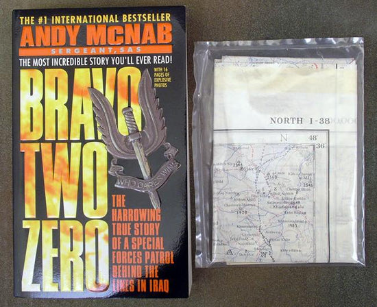 Book: Bravo Two Zero & Original Silk Map of Baghdad Iraq New Made Items