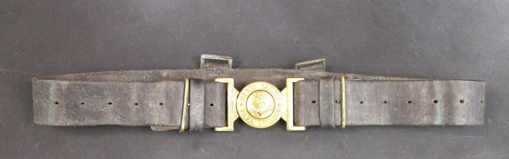 British Naval P-1903 Boarding Cutlass & Shore Party Belt Original Items
