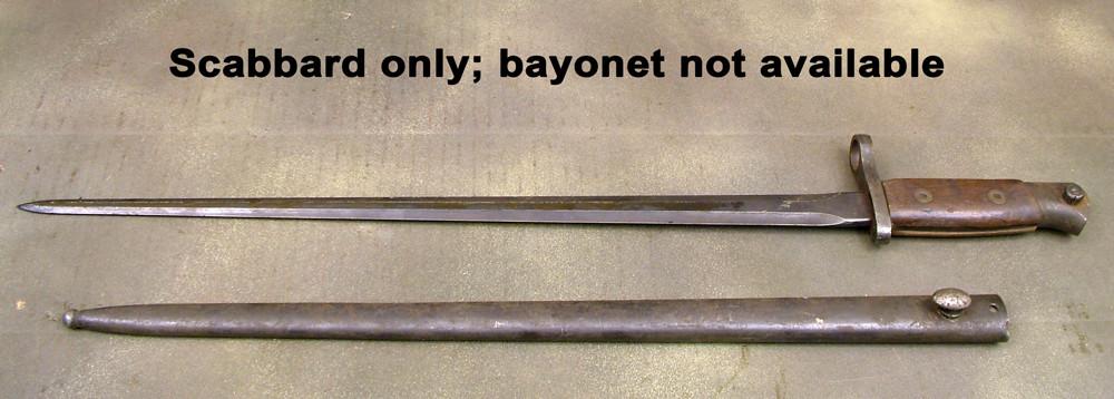 Mauser M-1916 WWI Belgian Rifle Bayonet Scabbard 18 Inches Original Items