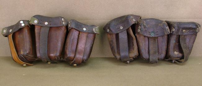 Original German WWI Ammunition Pouches Set of 2 Original Items
