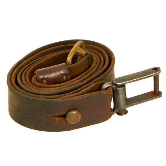 Original Pre-WWII Military Surplus MP-28 Submachine Gun Sling with Mauser 98 Style Sling Attachment Original Items
