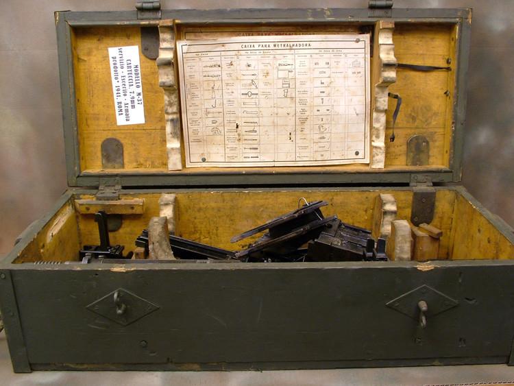Italian WWII Breda M37 Machine Gun Parts Set with Transit Chest Original Items