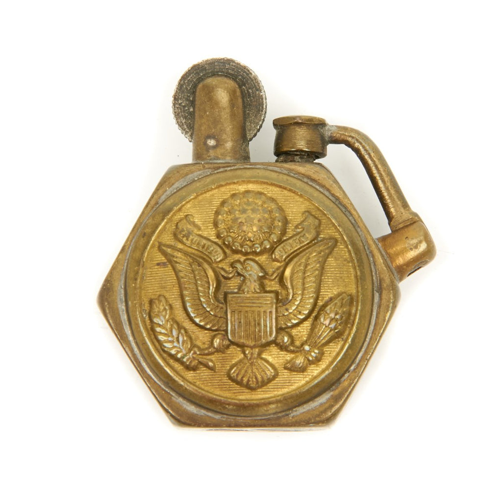 Original U.S. WWII Trench Art Army Eagle Hat Badge Trench Lighter Original Items