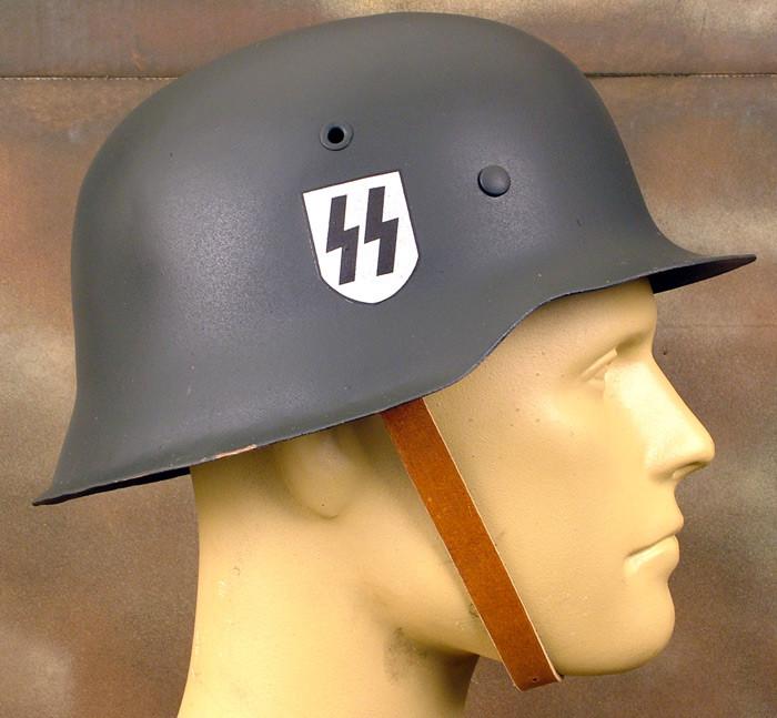German M-42 Restored SS Decal Steel Helmet Original Items