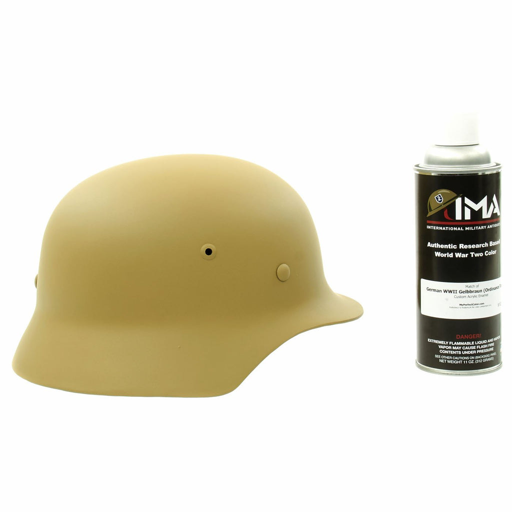 Spray Paint - German WWII Helmet Tan Custom Acrylic Enamel Gelbbraun S –  International Military Antiques