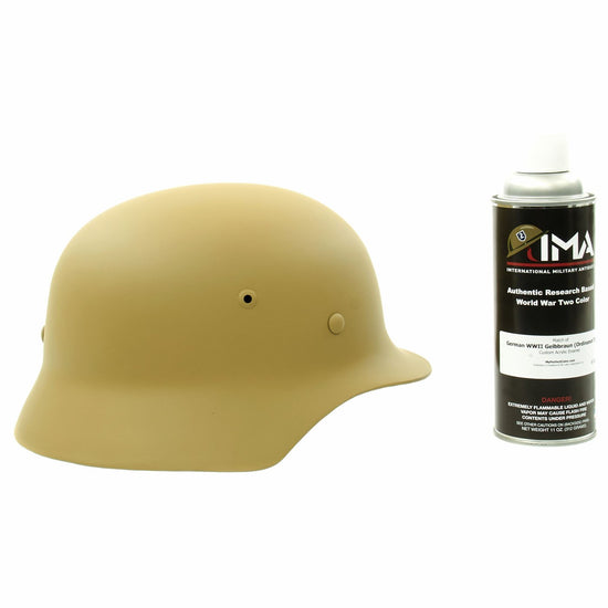 Spray Paint - German WWII Helmet Tan Custom Acrylic Enamel Gelbbraun Spray Paint New Made Items