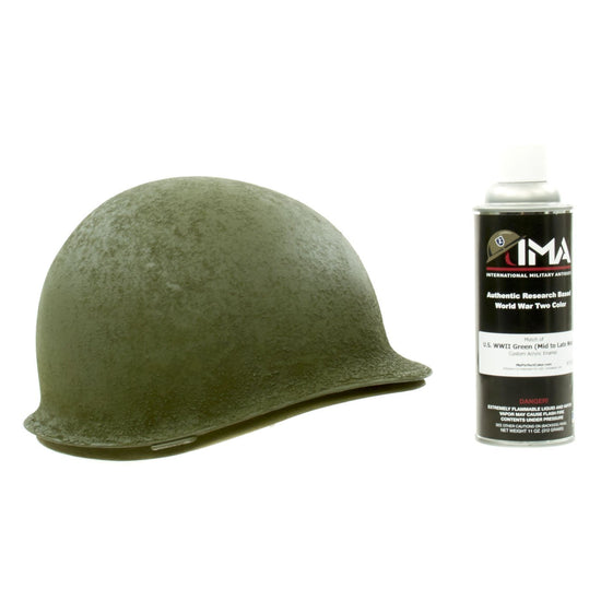 Spray Paint - U.S. WWII M1 Helmet OD Green Acrylic Enamel Spray Paint New Made Items