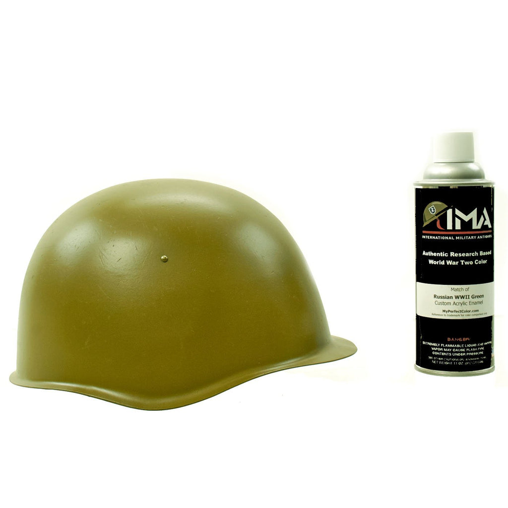 Spray Paint - Russian WWII Green Helmet Acrylic Enamel Spray Paint New Made Items