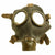 Original Italian WWII M33 Gas Mask with Filter and Canister Original Items