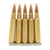Original German WWII-Style Set of 5 Dummy 8mm Mauser Cartridges in 98K Stripper Clip Original Items