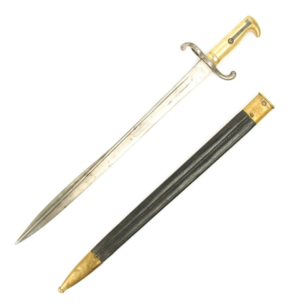 Original Prussian Dreyse M-1860 Brass Hilted Fusilier Bayonet by Gebrüder Weyersberg Original Items