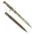 Original German WWI Steel Hilt Ersatz Bayonet with Scabbard - Carter Type EB46 Original Items