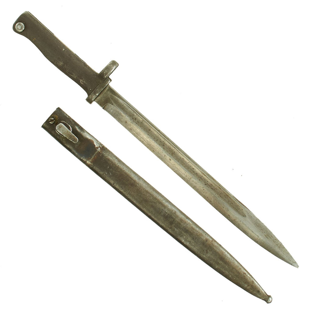 Original German WWI Steel Hilt Ersatz Bayonet with Scabbard - Carter Type EB46 Original Items