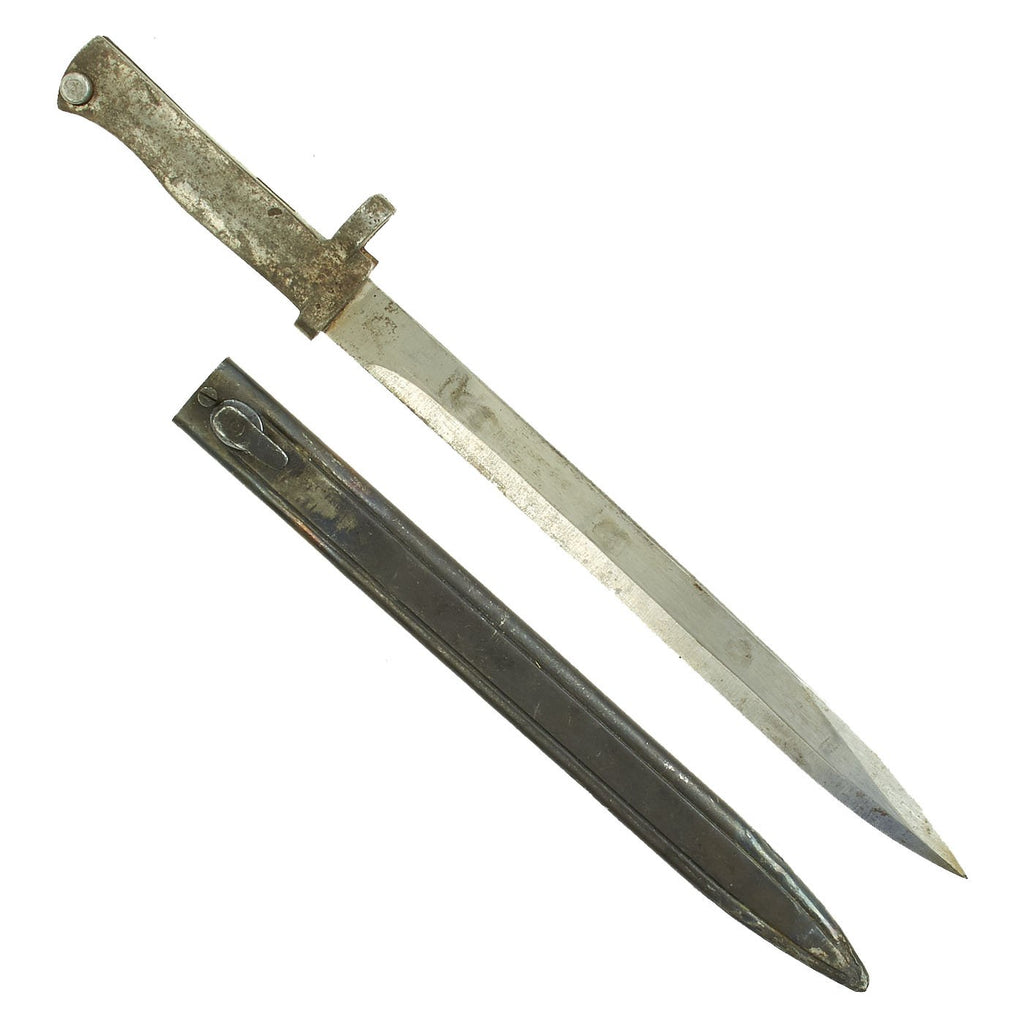 Original German WWI Steel Hilt Ersatz Bayonet with Scabbard - Carter Type EB24 Original Items