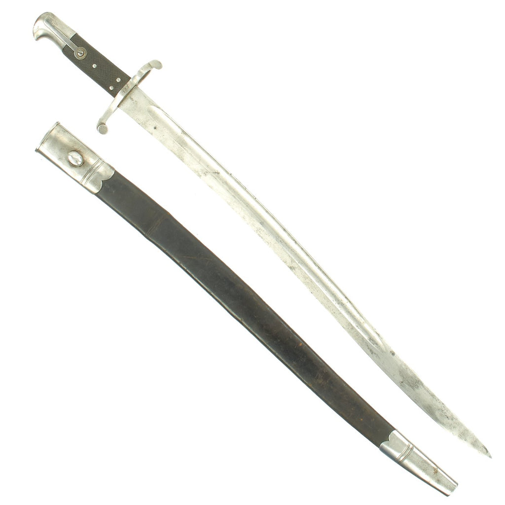 Original British P-1856/58 Yataghan Sword Bayonet with Scabbard for Enfield Short Rifle and Artillery Carbine Original Items