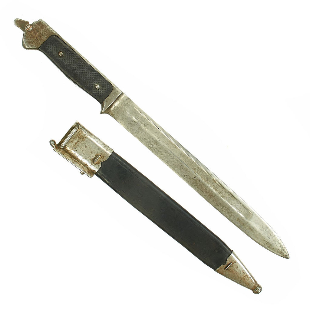 Original Danish Krag–Jørgensen M1889 Knife Bayonet for Gevær M/89 Rifle by W.K.C. with Scabbard Original Items