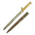Original German WWI Brass Hilt Ersatz Bayonet with 12 Inch Blade & Scabbard Original Items