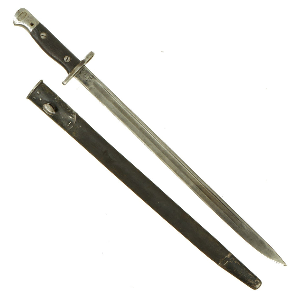 Original British WWI P-1907 Enfield Bayonet by WILKINSON with No. I Mk. II Scabbard - dated 1917 Original Items