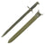 Original U.S. WWII M1942 Garand Rifle 16 inch Bayonet by U.F.H. with USN Mk1 Scabbard - dated 1943 Original Items