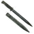 Original German WWII 98k 1941 dated Bayonet by Paul Weyersberg with Scabbard  - Matching Serial 3983 c Original Items