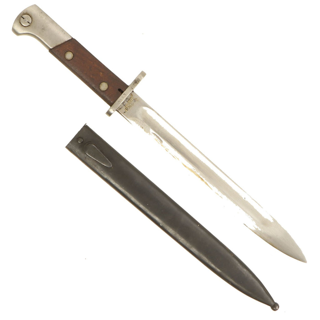 Original Pre-WWII Polish M1930 Mauser Bayonet by F.B. RADOM with Steel Scabbard Original Items