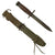 Original U.S. WWII M4 Bayonet by Utica Cutlery for the M1 Carbine with M8A1 Scabbard by B.M. Co Original Items