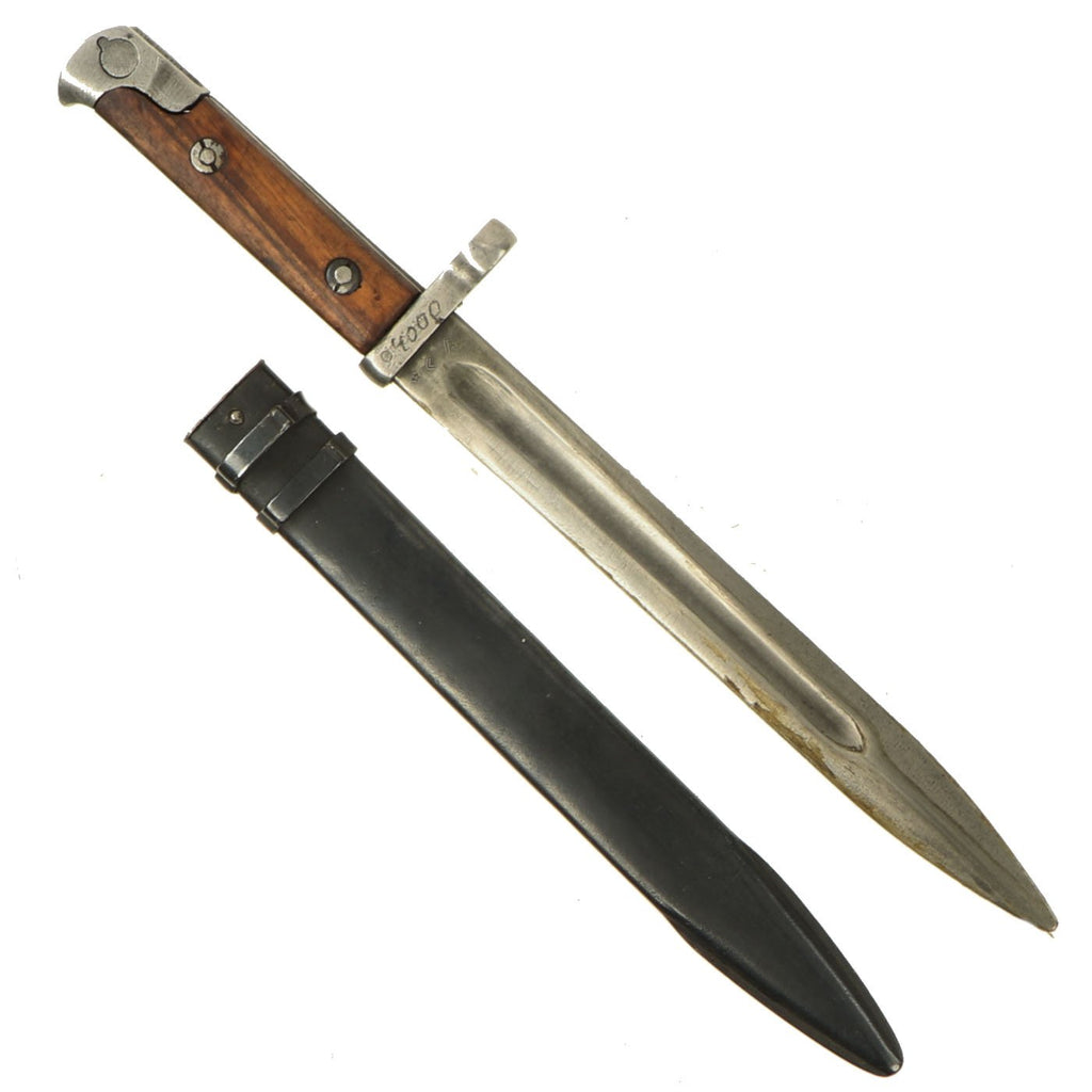 Original Soviet Russian WWII Knife Bayonet for the Tokarev SVT-40 Self Loading Rifle with Scabbard Original Items