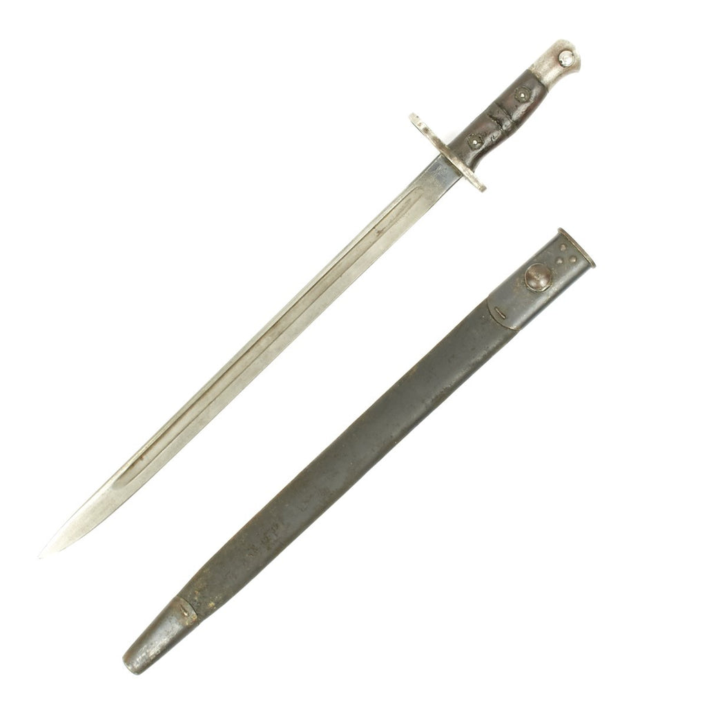 Original British WW1 P-1913 Bayonet with Scabbard for the P-14 Enfield - By Remington Original Items