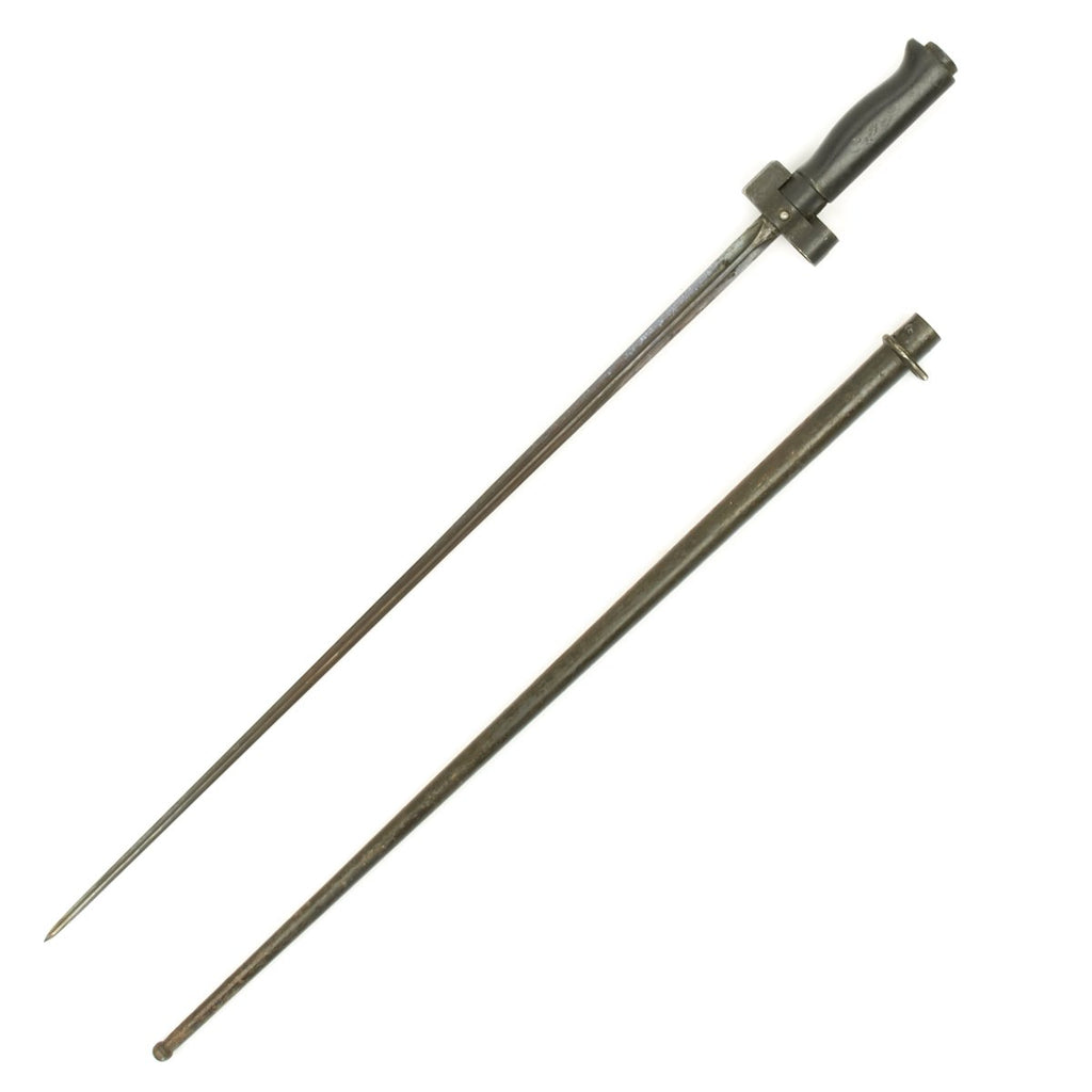 Original French WWI Lebel M.1866/93/16 Needle Bayonet with Rare All Steel Hilt and Scabbard Original Items