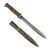 Original German WWII Mauser 98k Bayonet with Scabbard - Wooden Grips Original Items