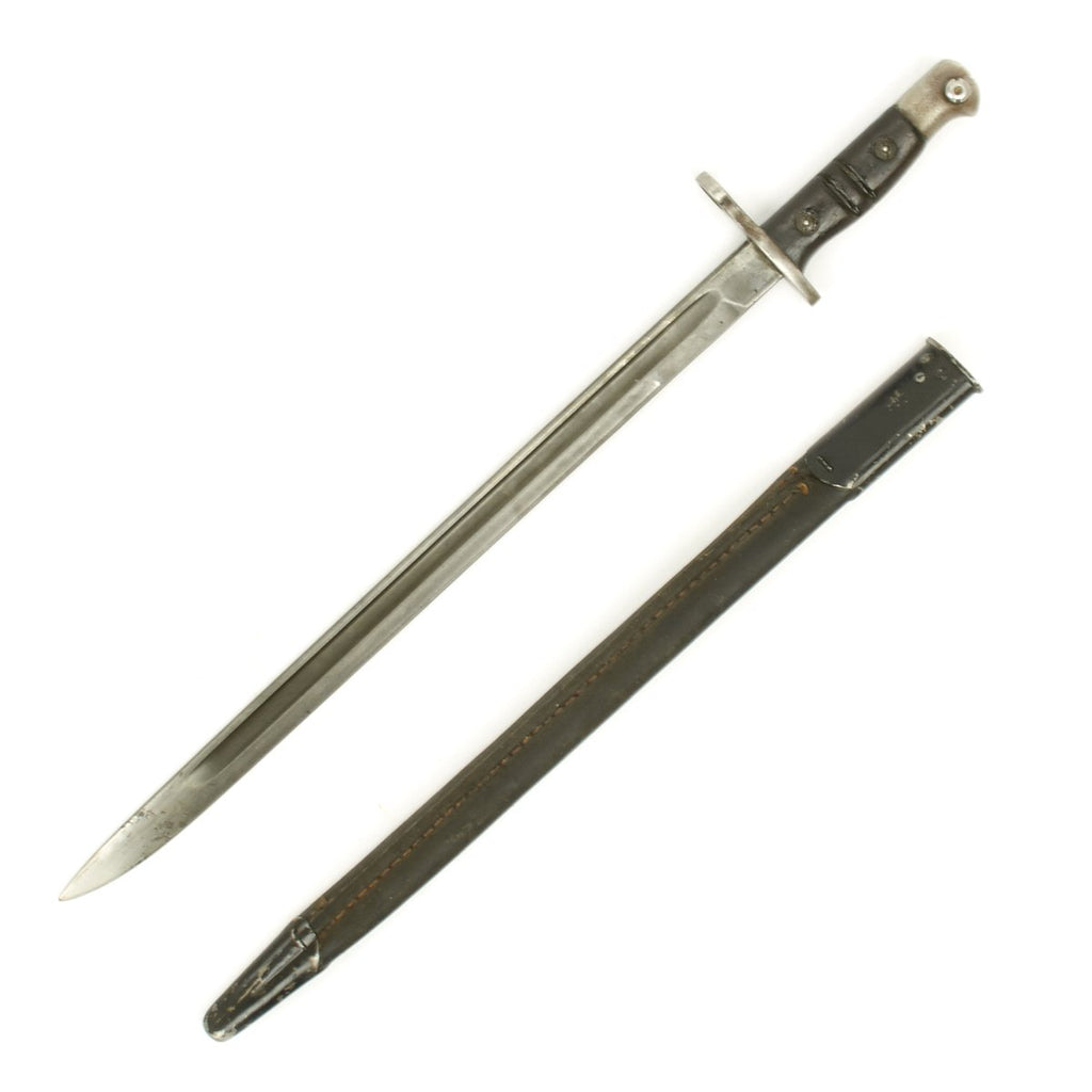 Original British WW1 P-1913 Bayonet with Scabbard for the P-14 Enfield - By Winchester Original Items