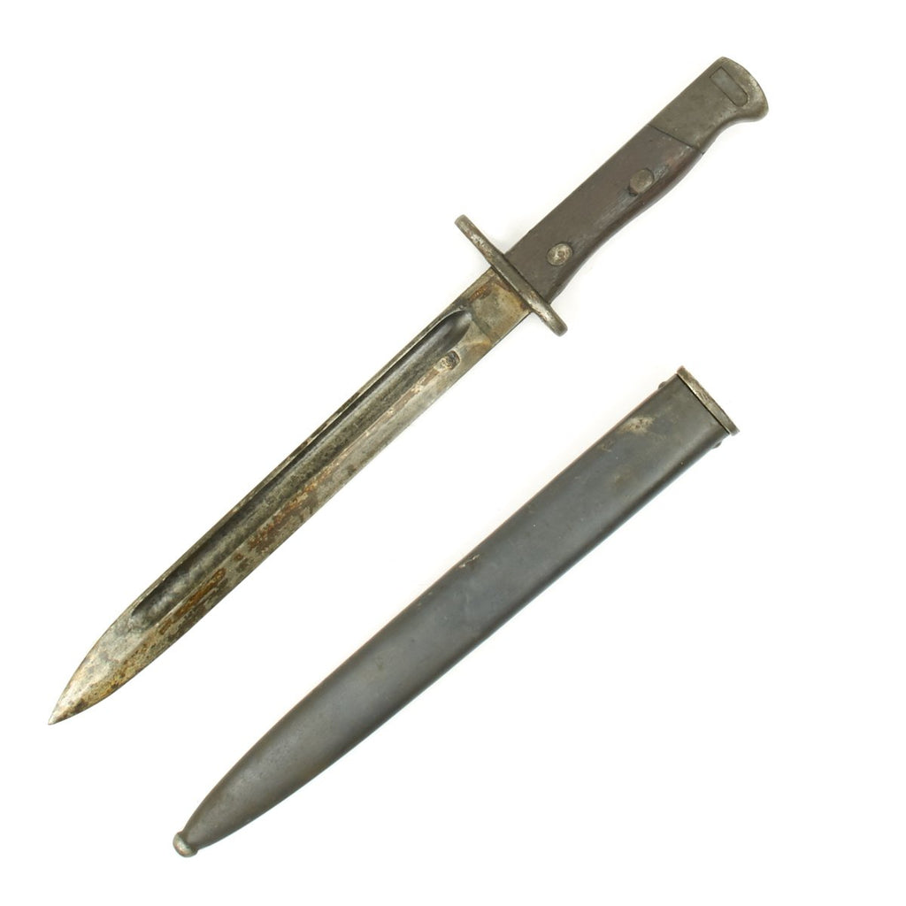 Original Siamese M-98 Mauser Bayonet with Steel Scabbard Original Items