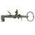 Original German 18th Century City of Nuremberg Jailer's Key Gun with Lock Original Items