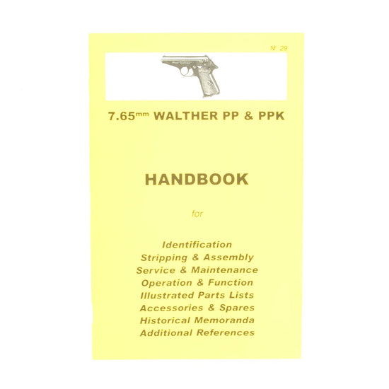 Handbook: 7.65mm WALTHER PP & PPK New Made Items