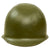 Original Cold War Danish M48 Clone U.S. M1 Helmet Shell - Repainted OD Green Original Items