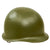 Original Cold War Danish M48 Clone U.S. M1 Helmet Shell - Repainted OD Green Original Items